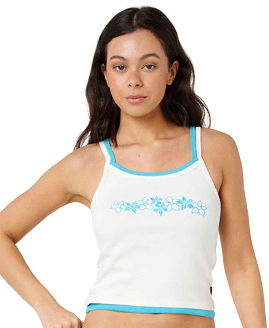 Женский топ с многослойным кроем и вышивкой Half Moon Bay Rip Curl, Bone
