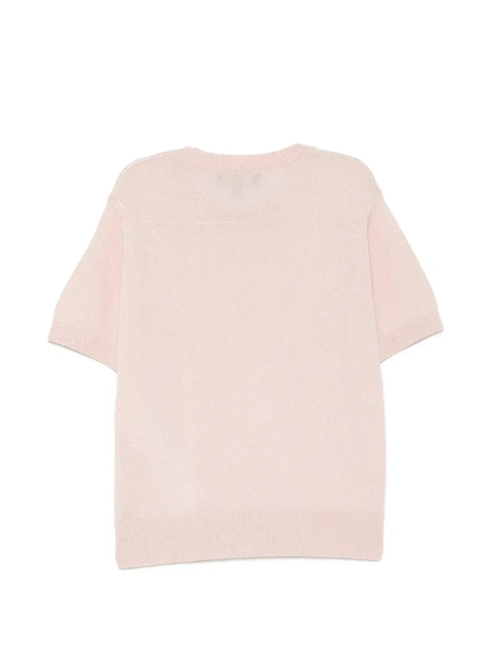 Вязаный топ с вышитым логотипом Emporio Armani Kids, розовый — фото 2