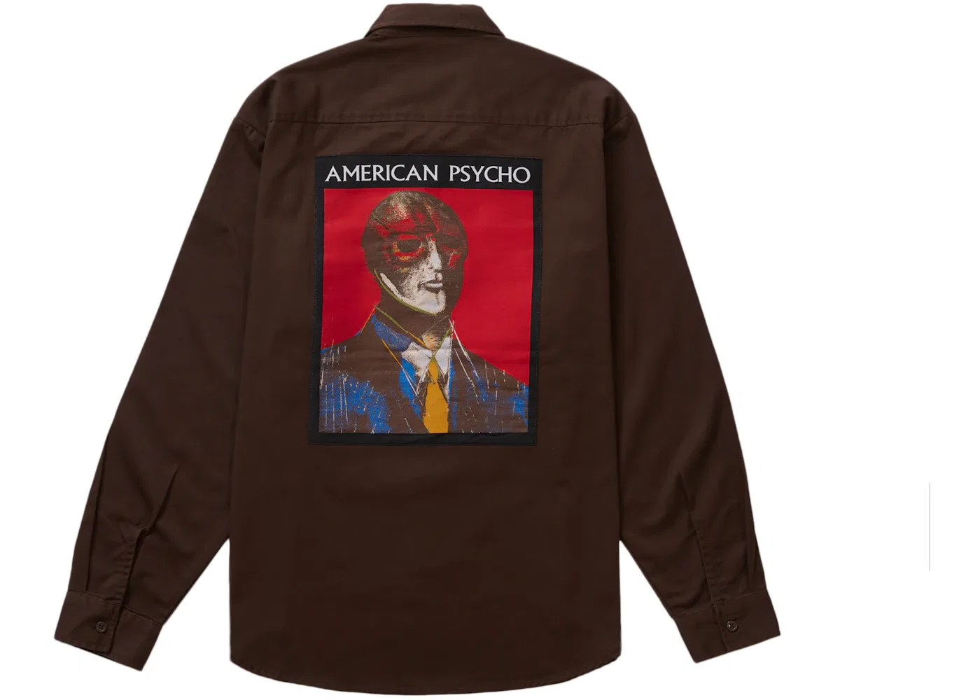 Мужская рубашка с принтом American Psycho Supreme, Brown