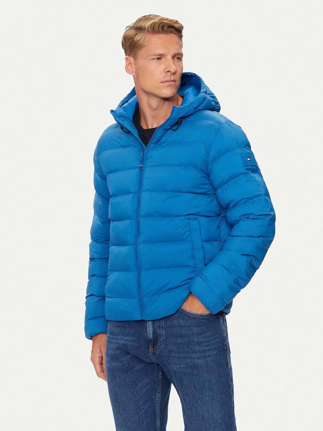 Мужская зимняя куртка стандартного кроя Tommy Hilfiger, синий