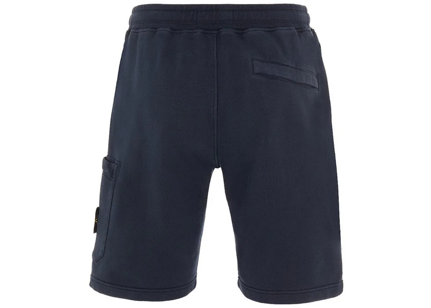 Мужские шорты из футера с окрашиванием Stone Island, Navy — фото 2