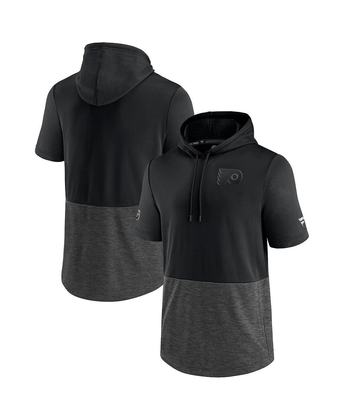 

Мужская фирменная черная толстовка с капюшоном philadelphia flyers authentic pro travel and training pullover с коротким рукавом Fanatics, черный, Серый, Мужская фирменная черная толстовка с капюшоном philadelphia flyers authentic pro travel and training 