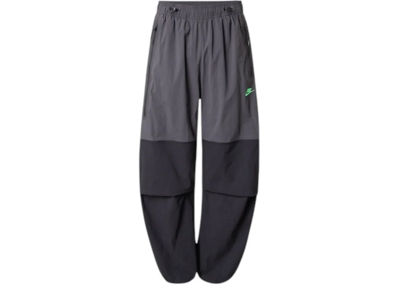 Мужские Oversized брюки Nike Tech Woven Pants, Black/Anthracite/Green Strike