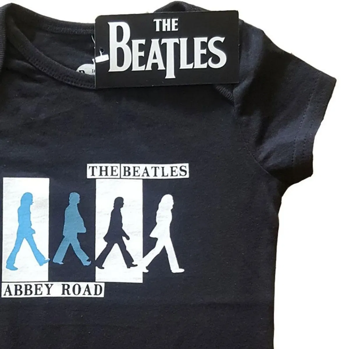 Футболка с принтом Abbey Road Colours Crossing Grow The Beatles, Black — фото 2