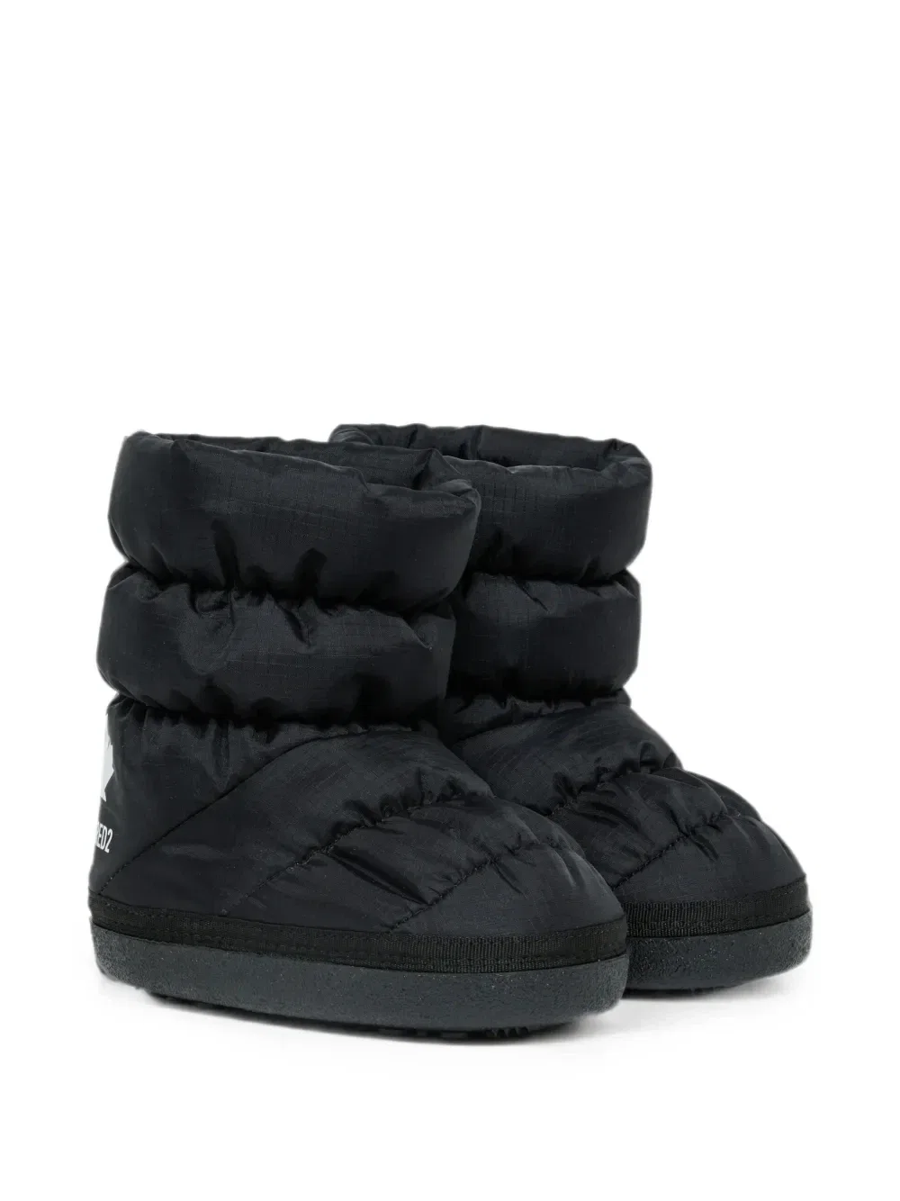Дутые сапоги с логотипом Dsquared2 Kids, черный