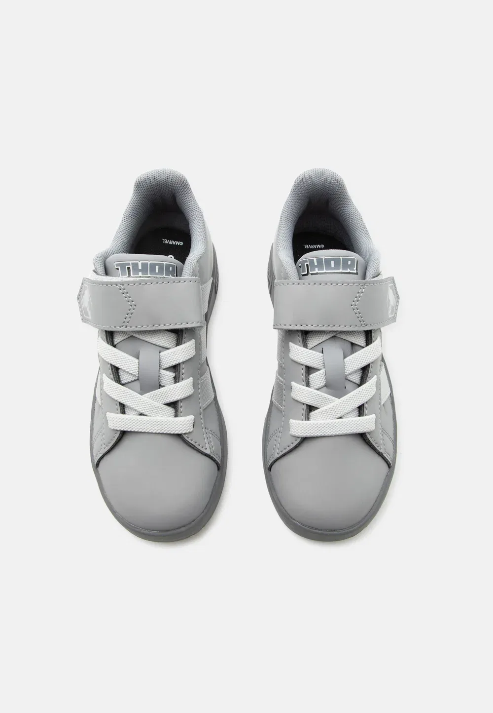 Кроссовки Grand Court Avengers унисекс Adidas Performance, Grey Three/Silver-Coloured Metallic/Grey One — фото 4
