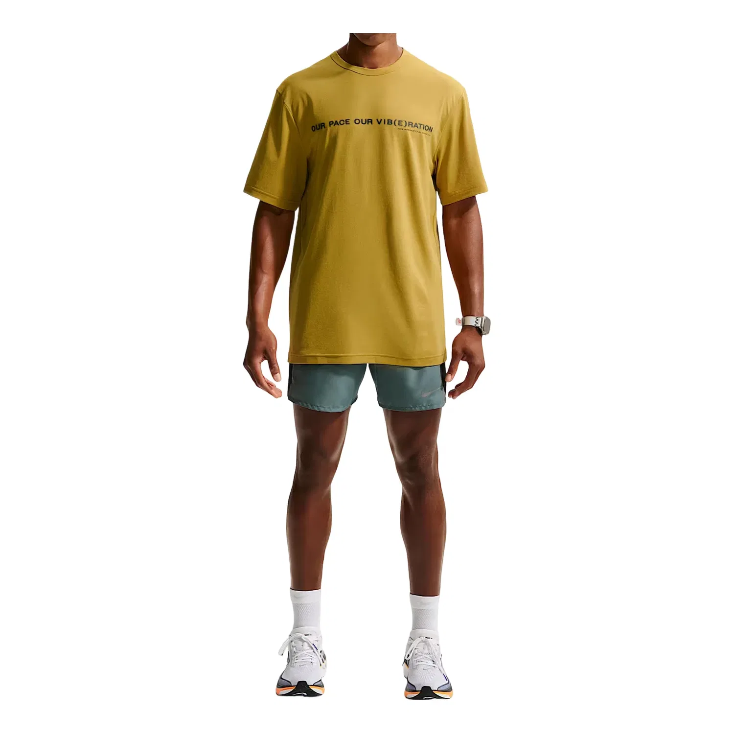 Мужская футболка с защитой от ультрафиолета Nike Hyverse Dri-Fit UV Protection, желтый