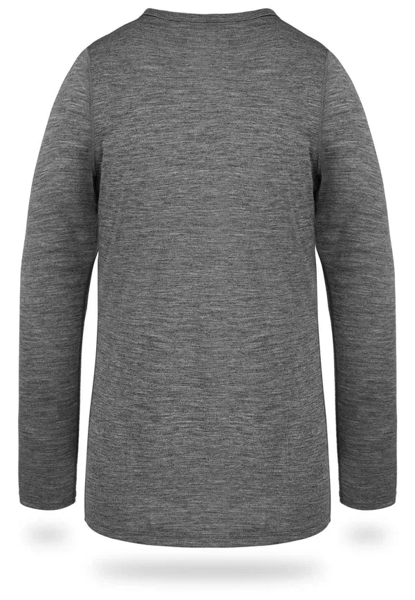 Термобелье комплект из шерсти мериноса Merino ski thermounterwasche set langarmshirt und unterhose Normani Outdoor Sports, grau, серый — фото 4