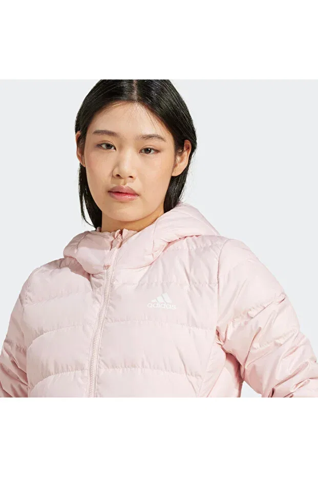 Женская зимняя куртка-парка с наполнителем из пера Adidas, Pink — фото 3