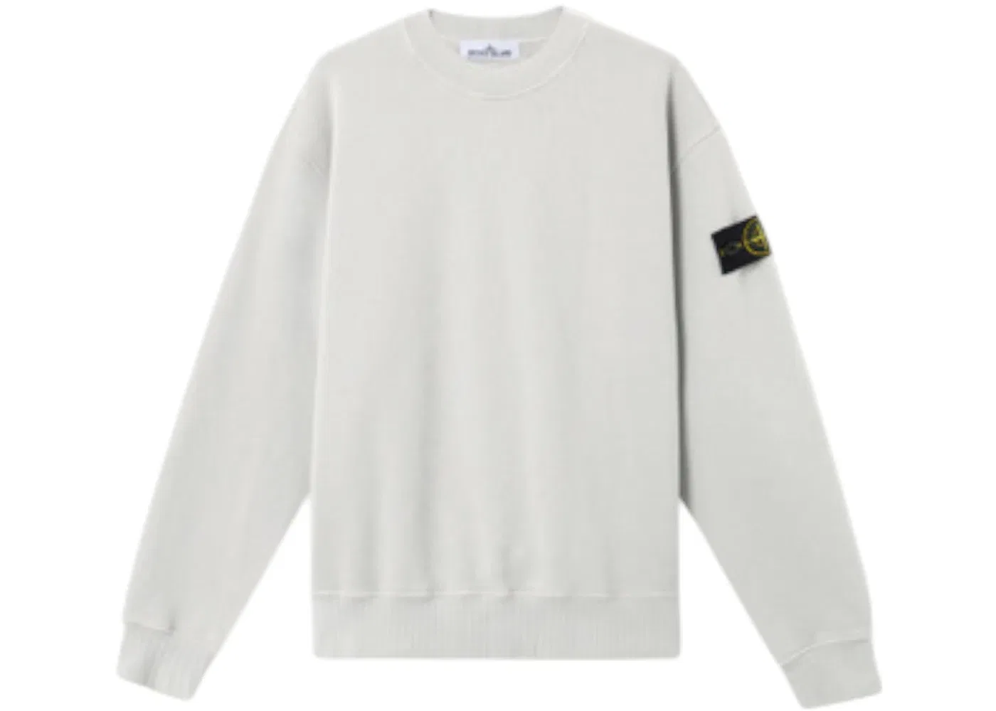 Мужской свитшот из флиса с круглым вырезом Crewneck Stone Island, Pearl Grey