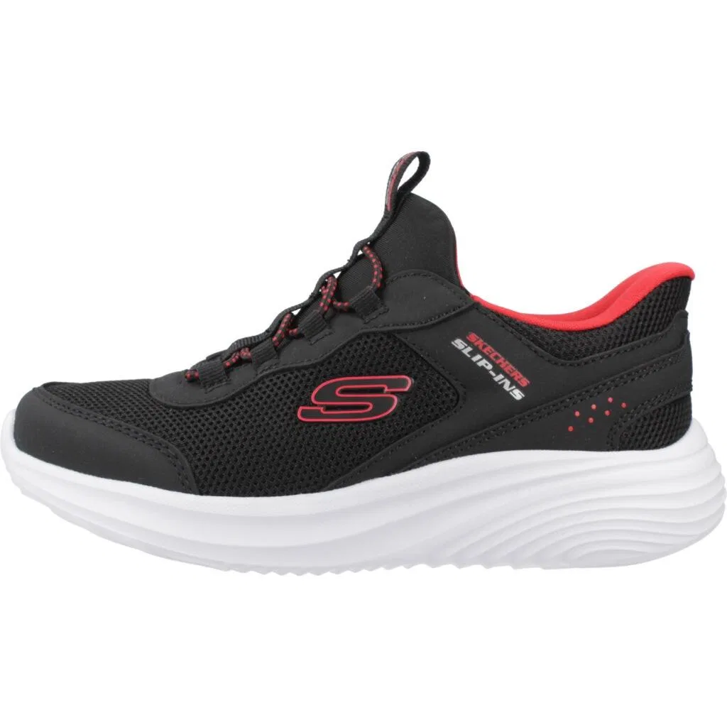 Детские кроссовки с технологией Slip-ins Bounder Pro Skechers, Schwarz Weiss Schwarz — фото 2