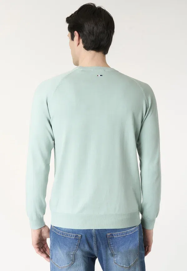Свитшот хлопковый Sweatshirt U.S. Polo Assn., menta, мятный — фото 3