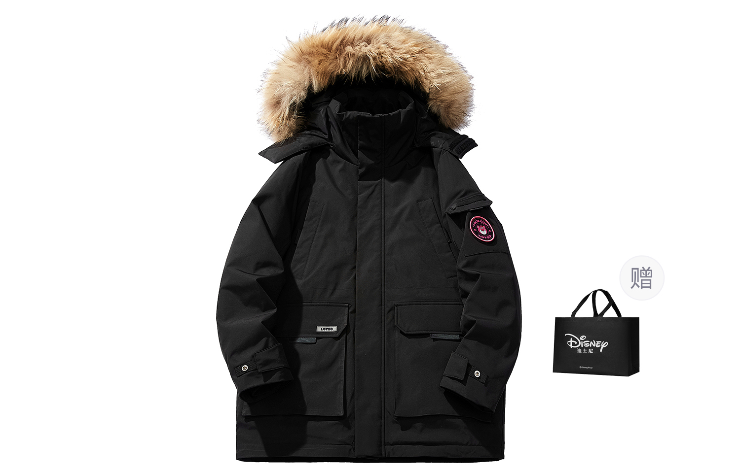 

Disney Унисекс пуховик, Black (Shopping Bag Included)