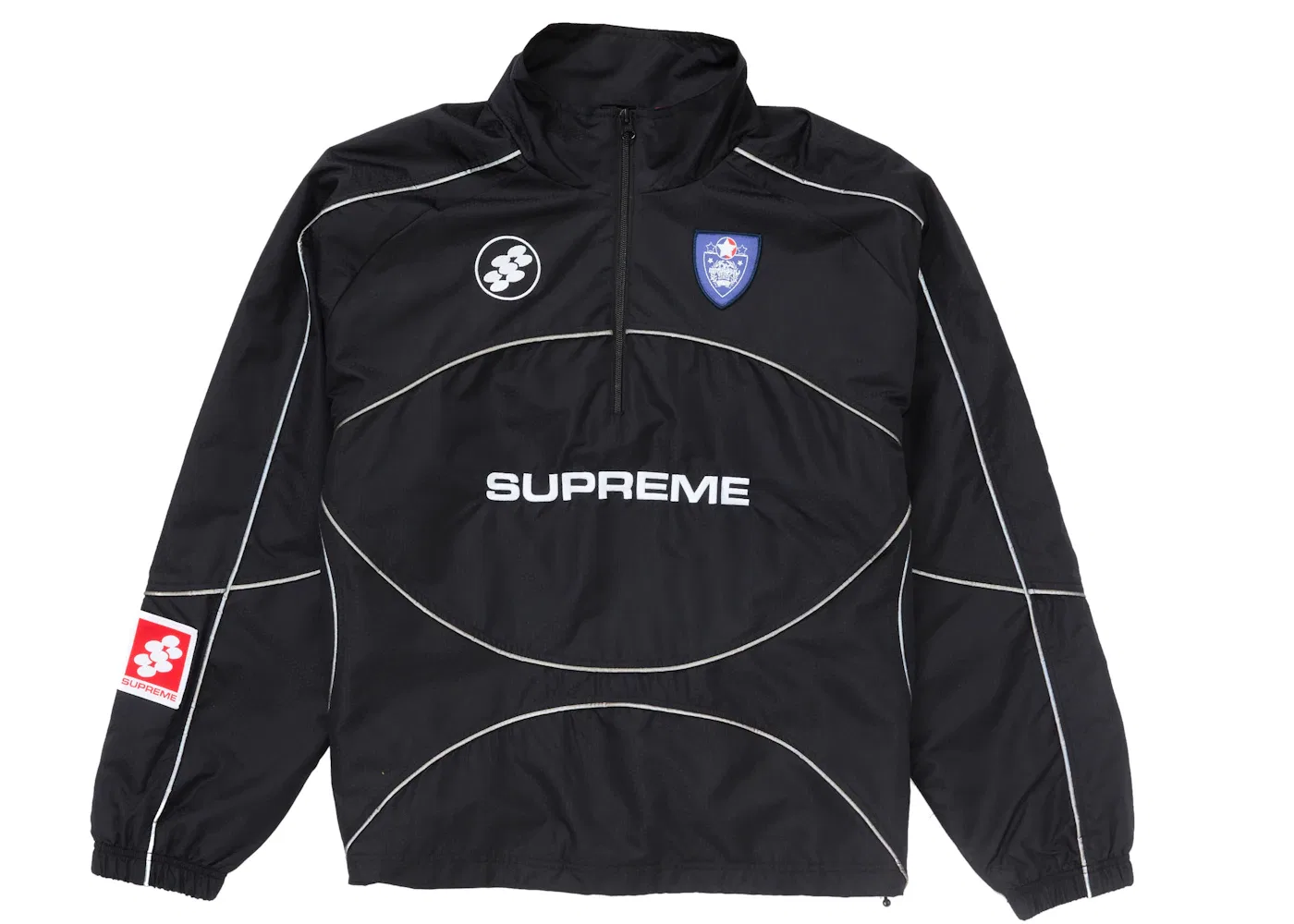 Мужской пуловер с принтом Reflective Piping Supreme, Black