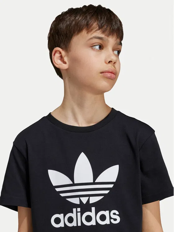 Футболка regular fit adicolor Trefoil Adidas, черный — фото 4