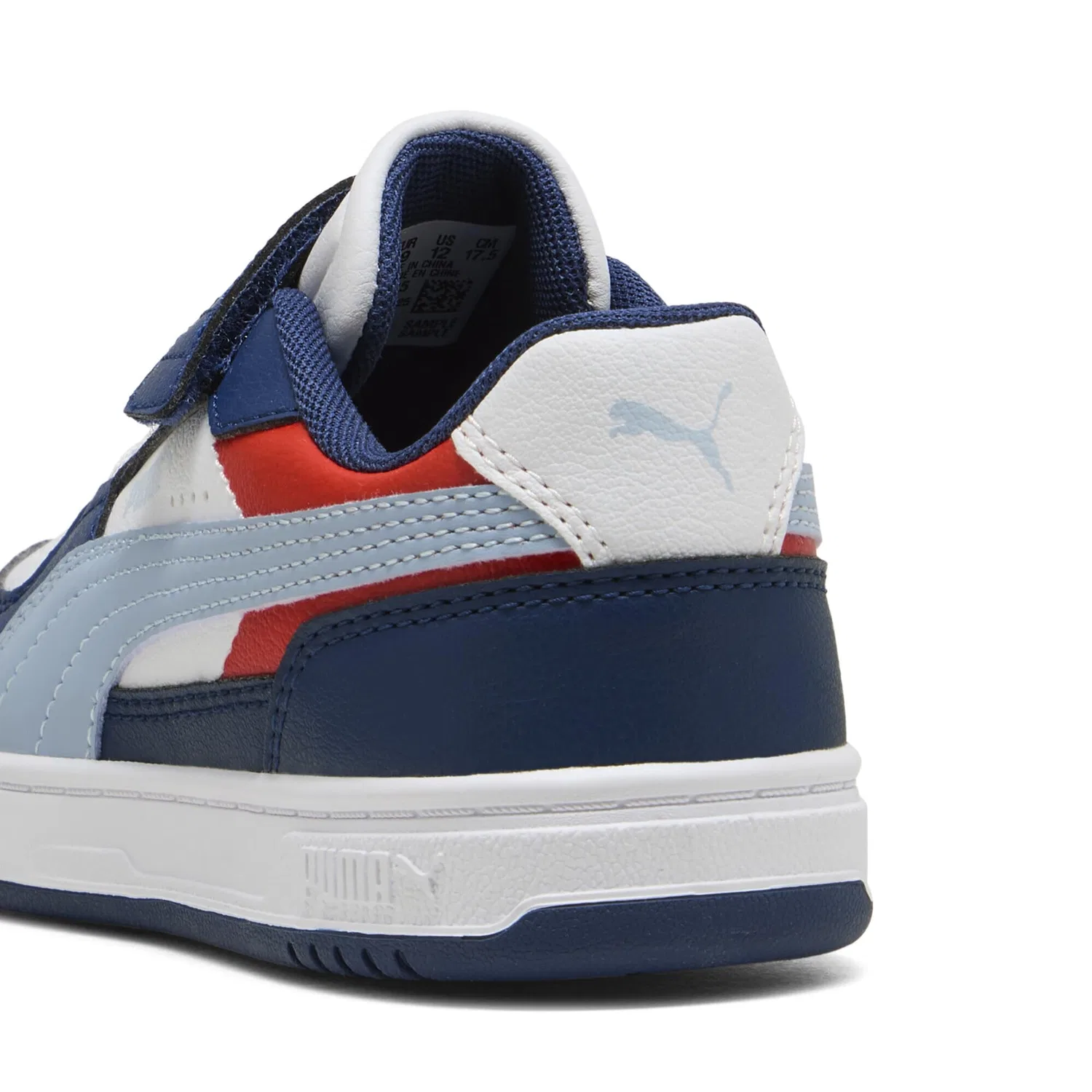 Детские кроссовки для мальчиков с красочным принтом PUMA, Persian Blue Sea Illusion White — фото 2