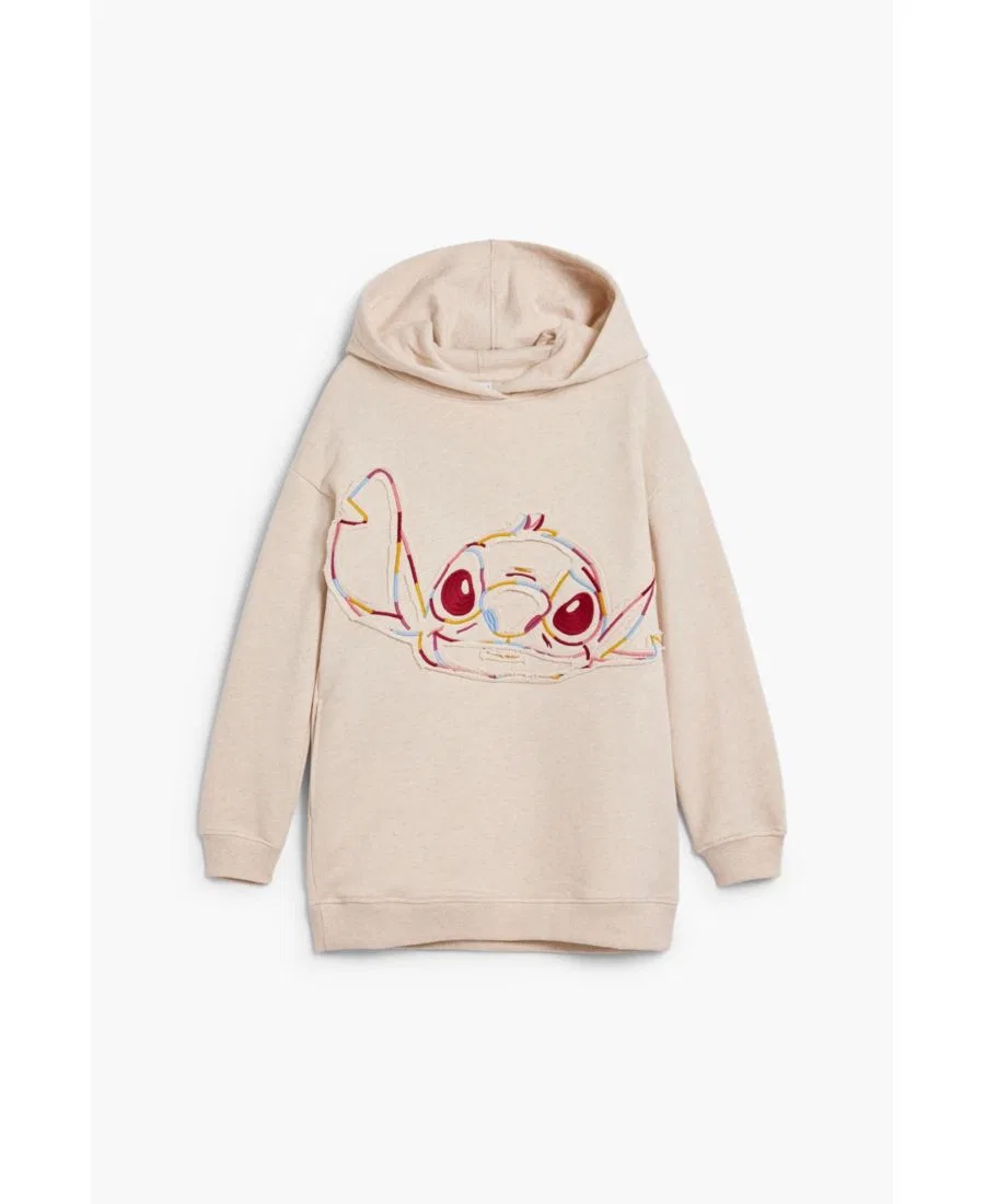 Платье-толстовка Stitch для маленьких девочек Desigual, белый — фото 4