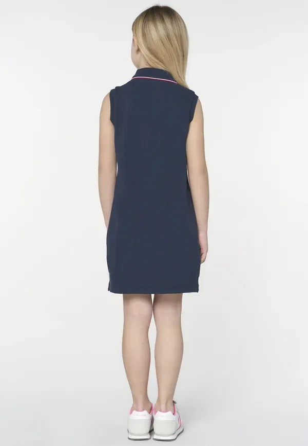Платье хлопковое Day Dress U.S. Polo Assn, синий U.S. Polo Assn. — фото 2