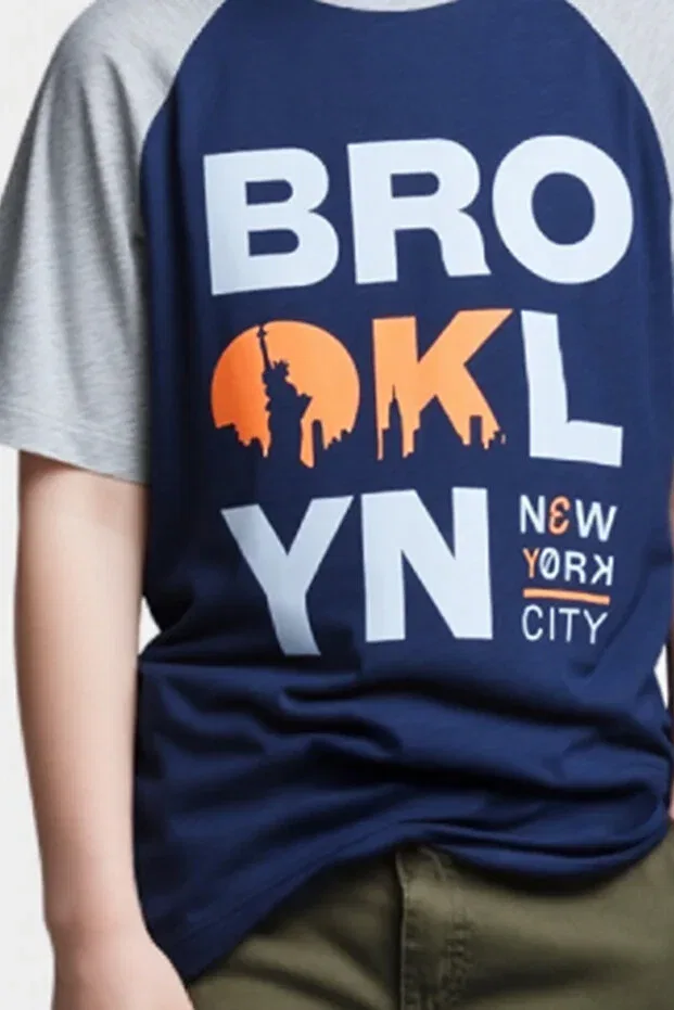 Детская футболка для мальчиков с принтом Cotton printed boys' t-shirt Kyron, Navy Blue — фото 4