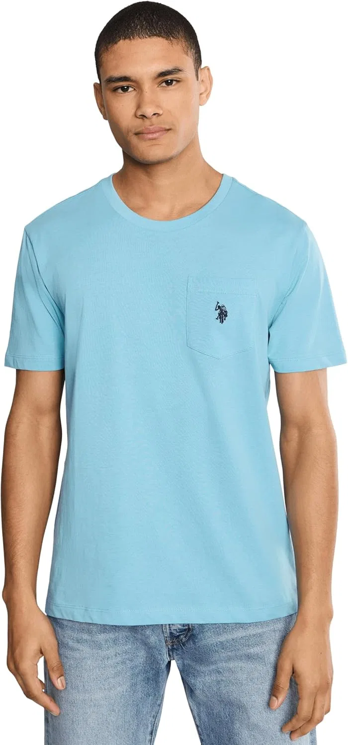 Мужская футболка с нагрудным карманом U.S. Polo Assn., Canyon Blue