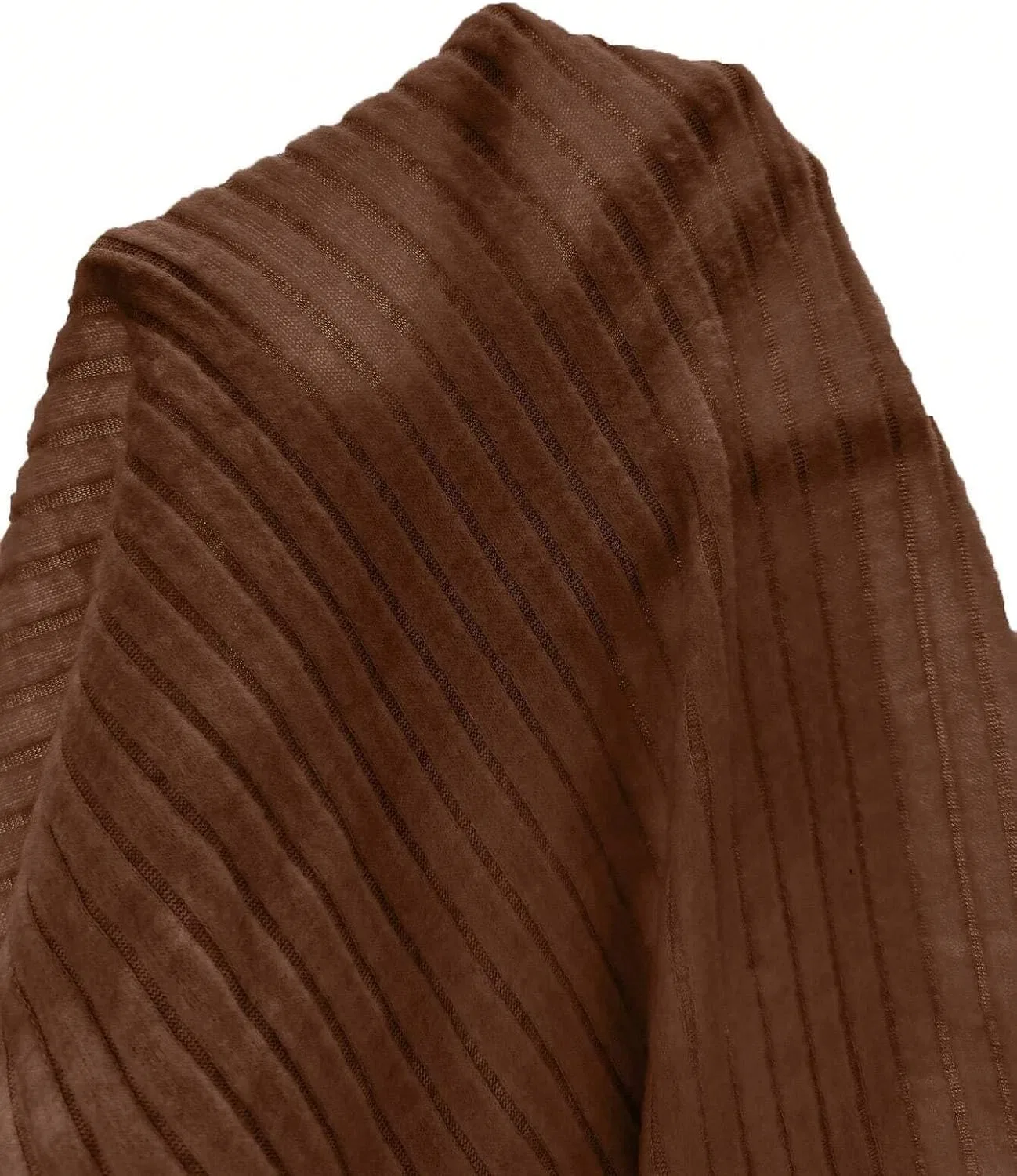 Женское облегающее платье с высоким воротом Drop Shoulder, Brown — фото 4