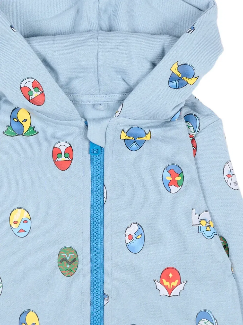 Толстовка на молнии с графическим принтом Stella Mccartney Kids, синий — фото 3