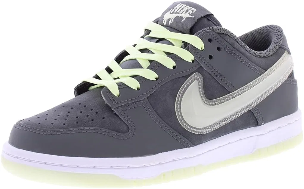 Детские кроссовки для мальчиков Nike Dunk Low Leather GS, Iron Grey/Cool Grey/Lime Ice