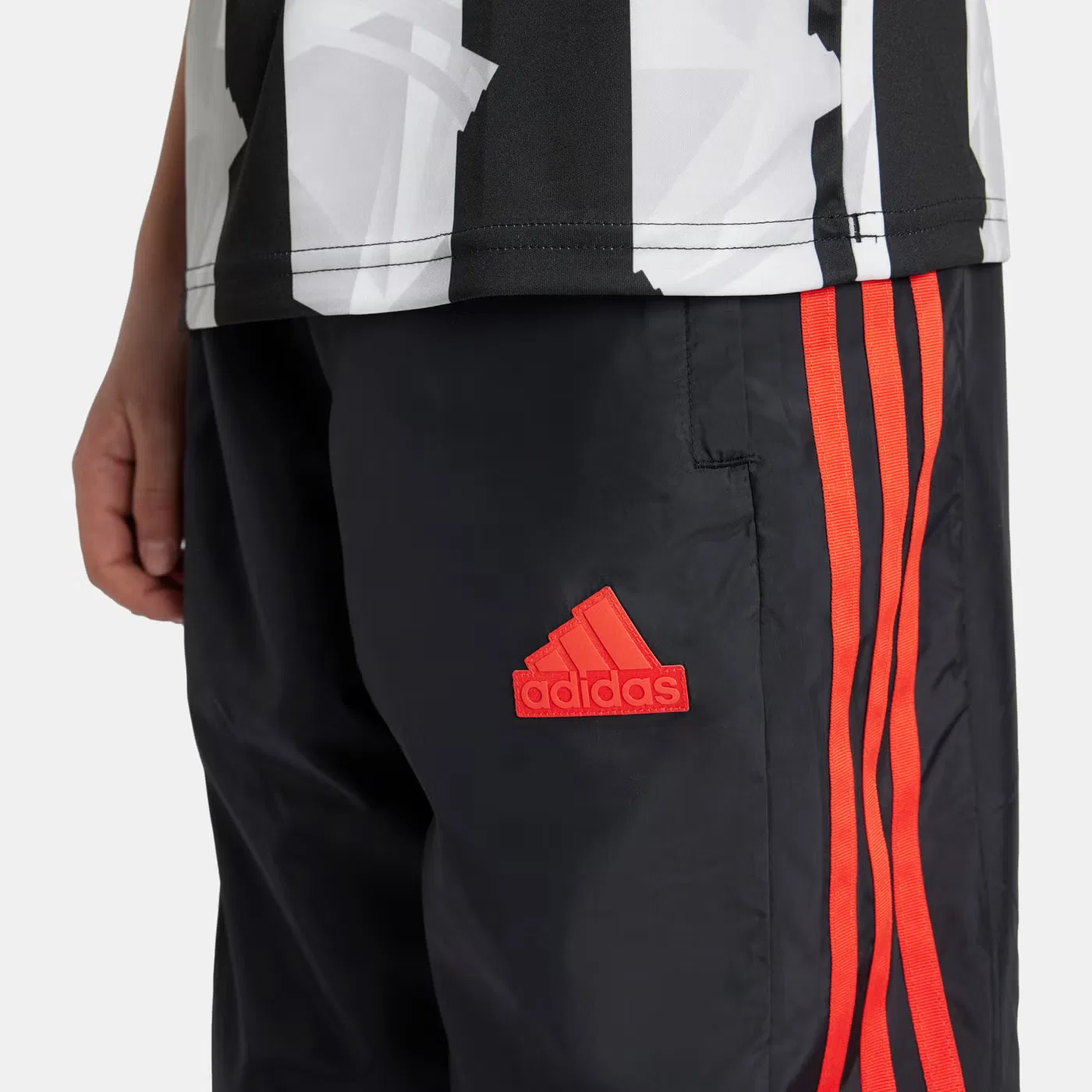 Штаны спортивные с логотипом Tiro Adidas, черный — фото 4