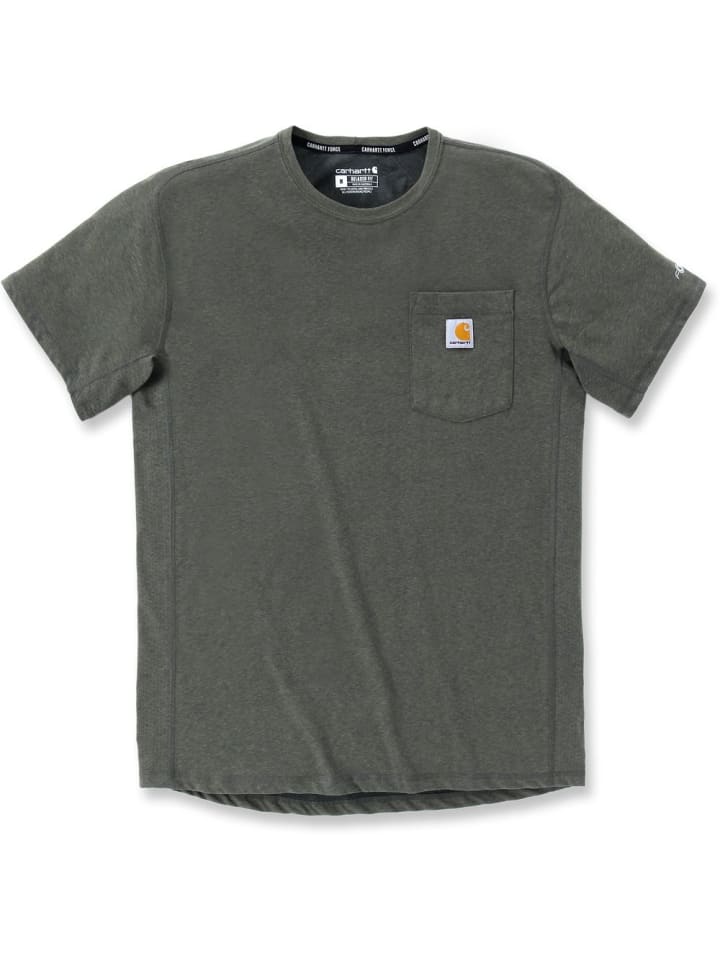 

Футболка Force Pocket S/S 106652 зеленого цвета CARHARTT, Зеленый, Футболка Force Pocket S/S 106652 зеленого цвета CARHARTT