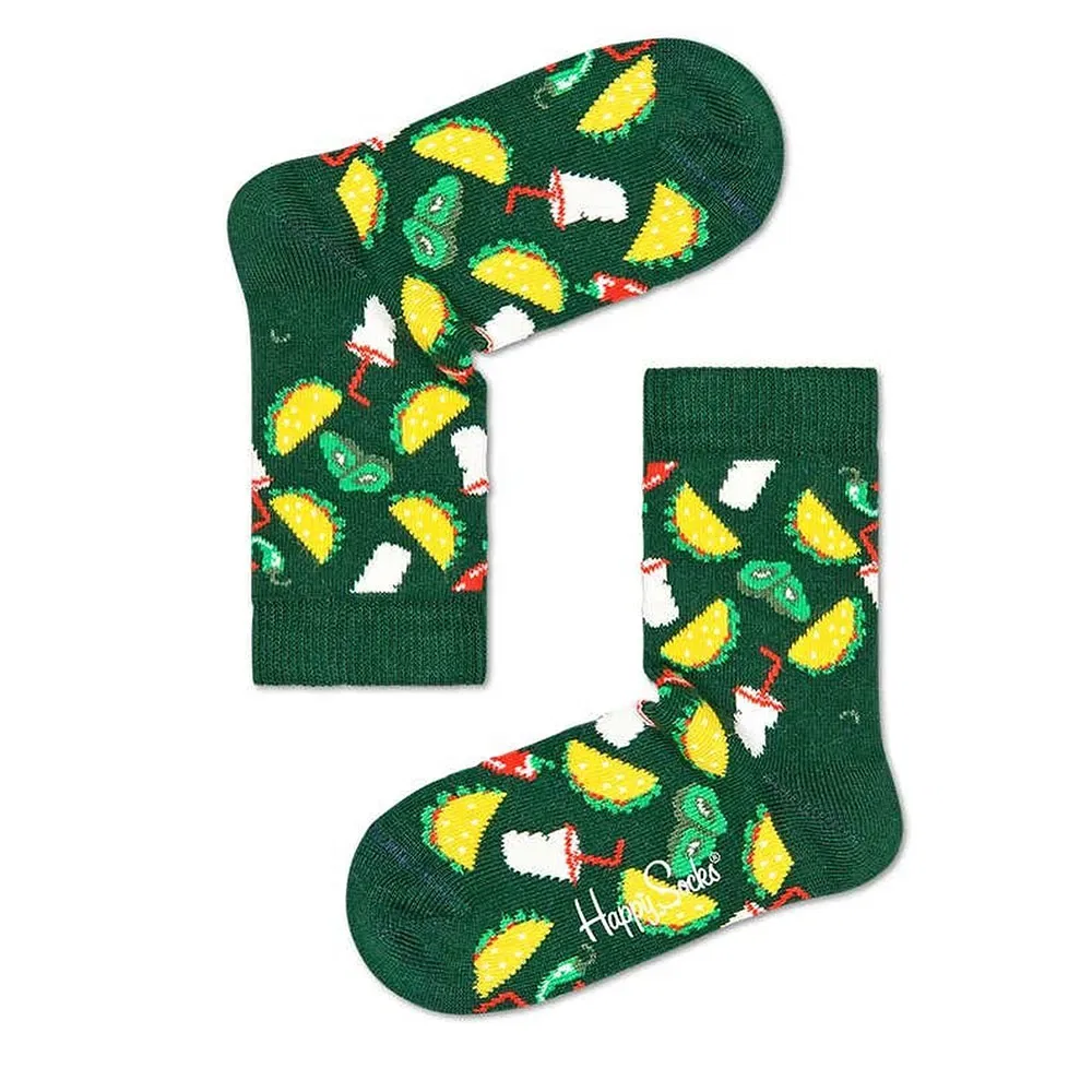 Носки Taco Happy Socks, зеленый