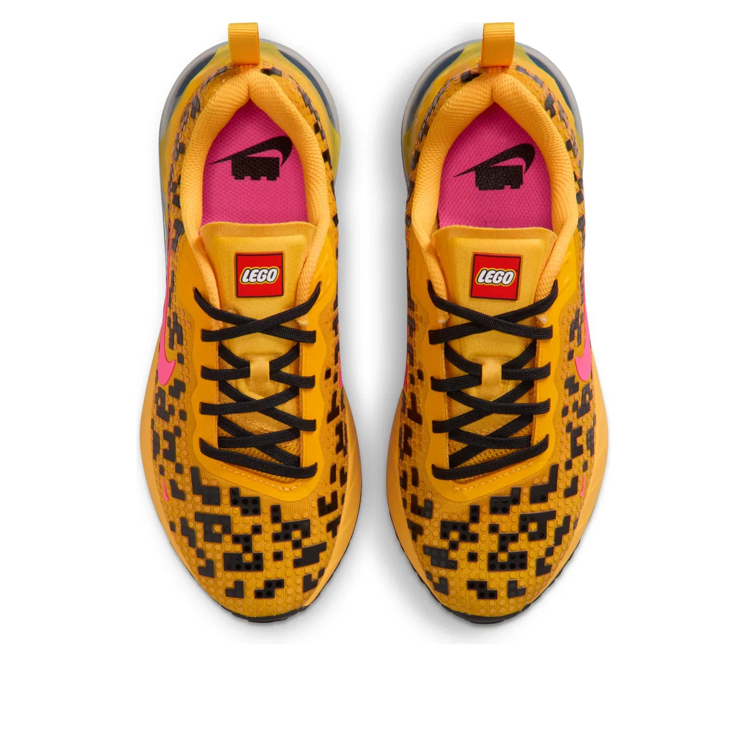 Детские кроссовки Nike x LEGO Air Max Phoenix University Gold Black, золотистый — фото 3