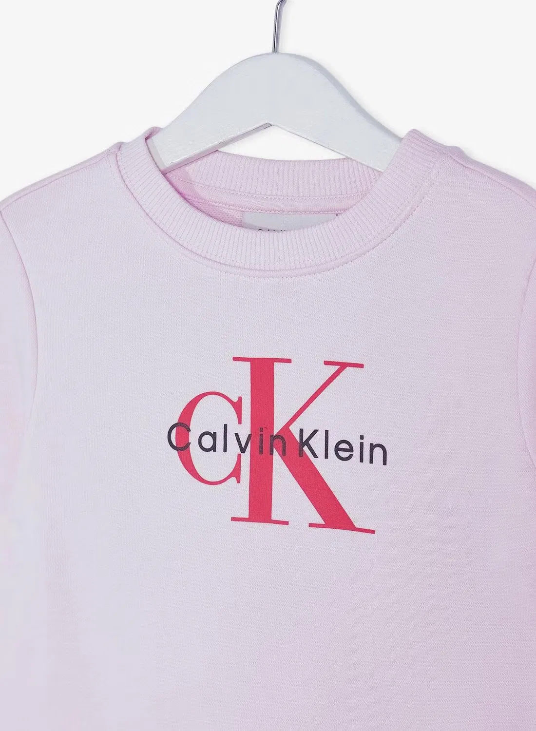 Свитшот с принтом Youth graphic pullover Calvin Klein Jeans, розовый — фото 4