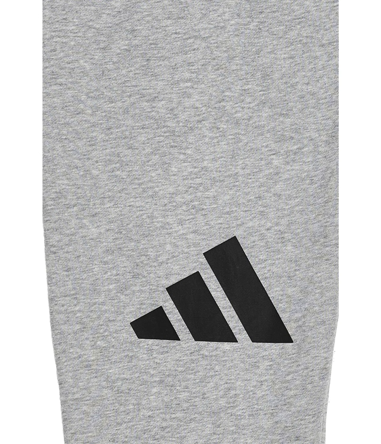 Спортивные брюки Essential Big Logo Fleece Heather Joggers (для детей постарше) Adidas Kids, Medium Grey Heather — фото 3