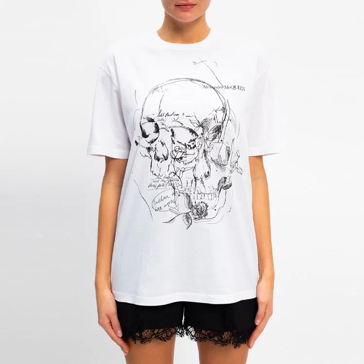 Футболка женская Alexander McQueen, White — фото 3