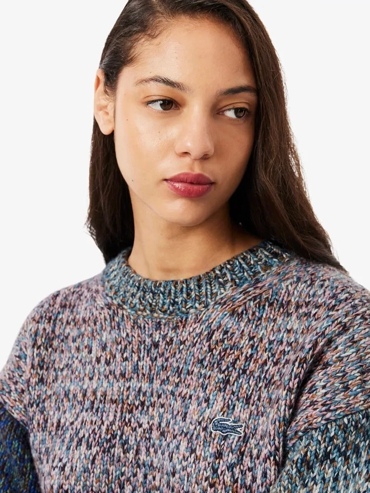 Свитер LACOSTE Color Mix, Grey Antique Silver — фото 2
