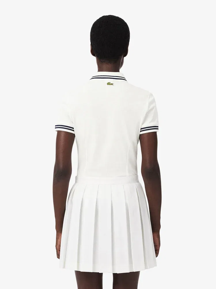 Футболка поло LACOSTE Roland Garros, White — фото 3
