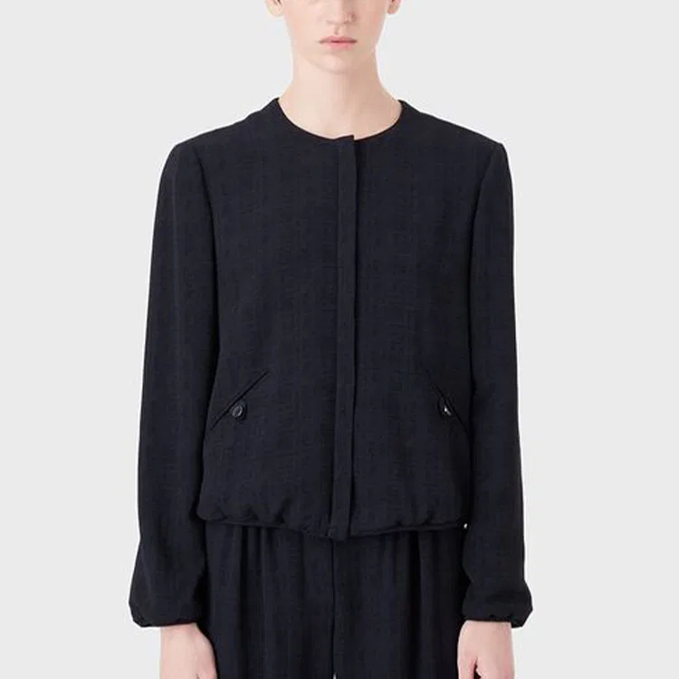 Женская куртка с длинным рукавом EMPORIO ARMANI, Black — фото 4