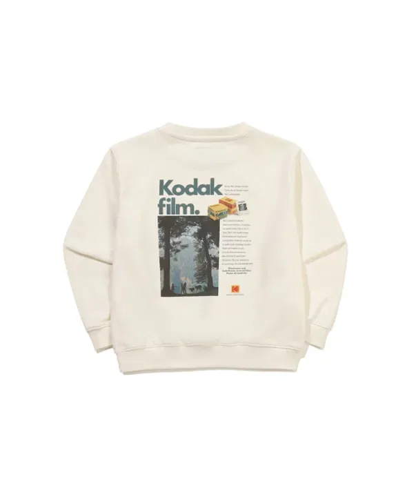 Свитшот с графическим принтом, Kodak Kids, айвори