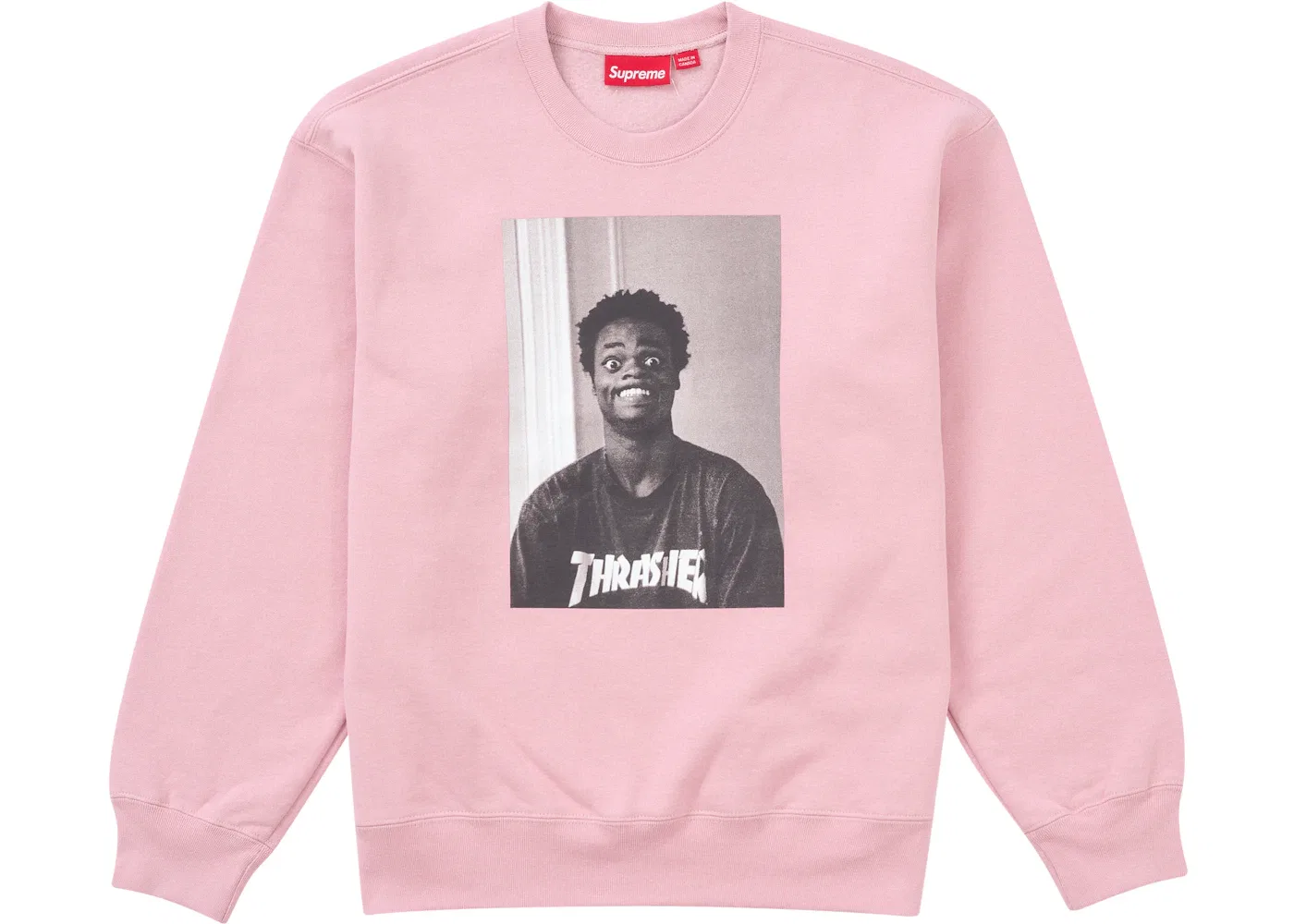 Мужской свитшот с принтом Thrasher Crewneck Supreme, Dusty Rose