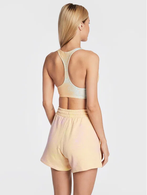 Топ slim fit Allover Print Adidas, бежевый — фото 2