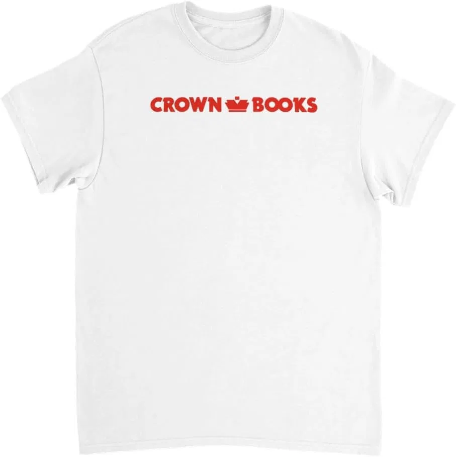 Мужская футболка с принтом Crown Books Store, White