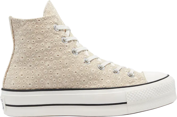 Кроссовки Converse Wmns Chuck Taylor All Star Platform High Broderie, кремовый