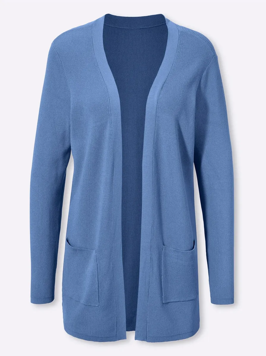

Классический кардиган Basics Classic Basics, синий