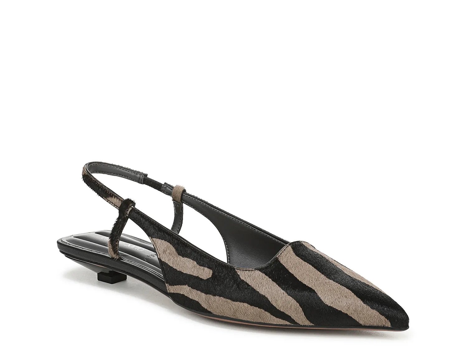 Туфли Franco Sarto Palmira Pump, Black/White Zebra Print Calf Hair