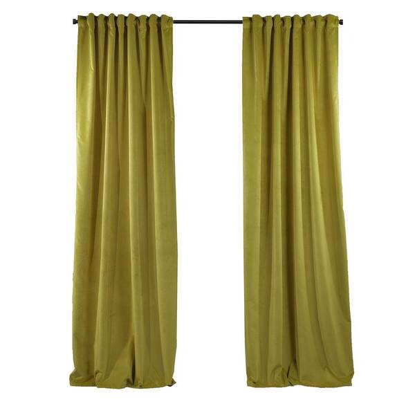 

Бархатная штора Puude Home Design 140265, 25x1x140 см, желтый