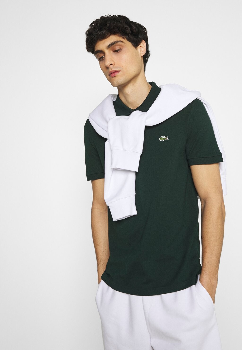 Рубашка-поло Lacoste, цвет sinople — фото 4