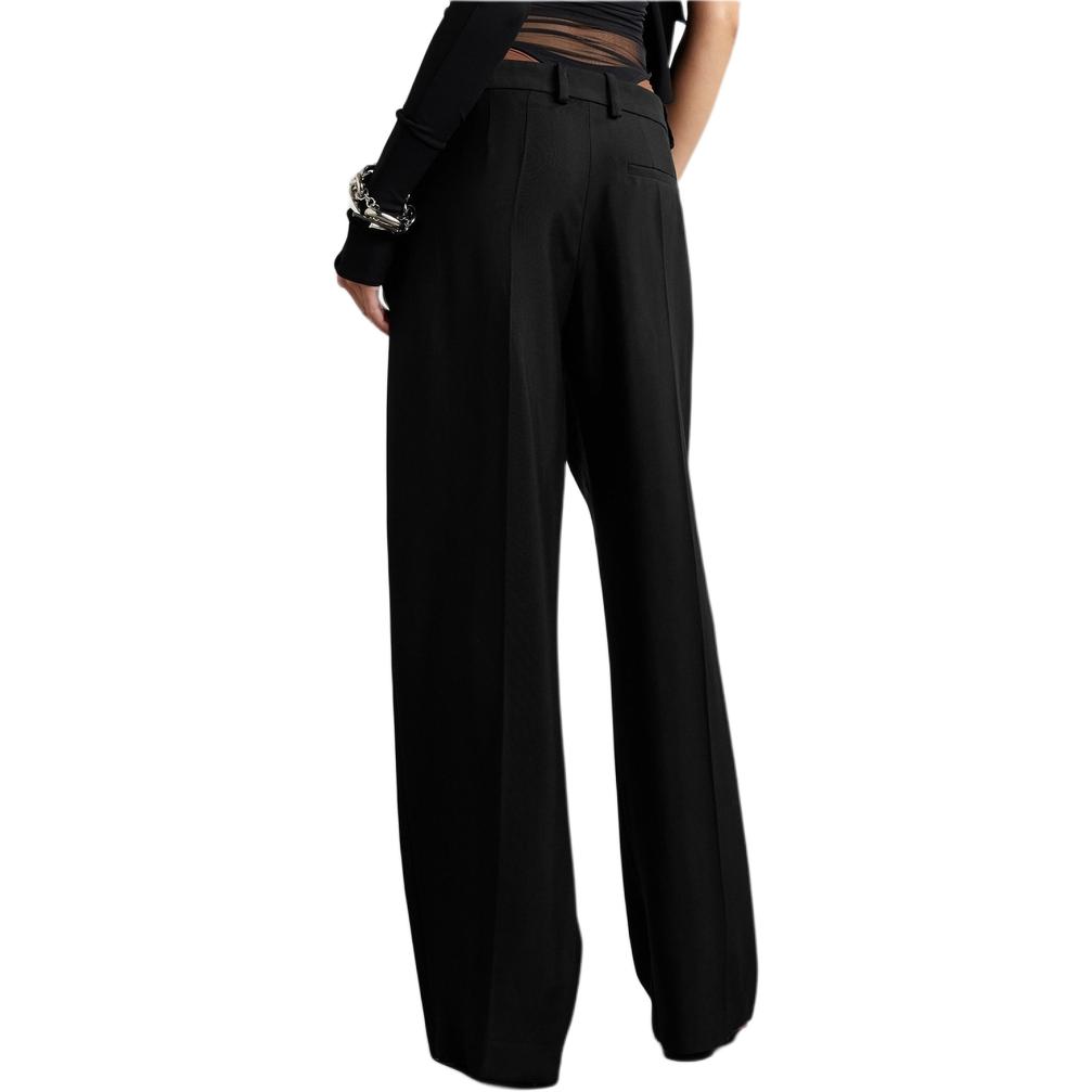 Mugler Повседневные брюки Women's Black Moderate Straight Fit — фото 4