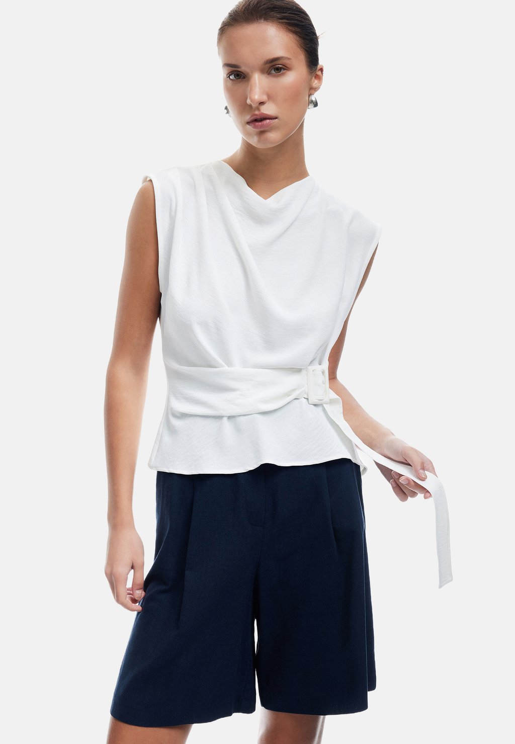 

Топ COWL NECK SLEEVELESS - Blouse Koton, кремовый