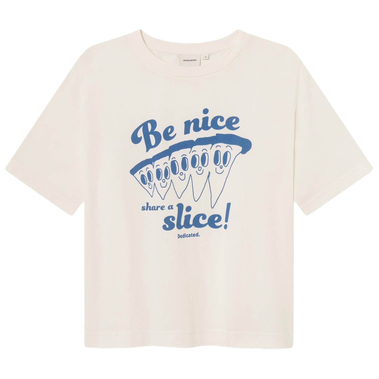 

Футболка Dedicated T-Shirt Vadstena Share A Slice, цвет Whisper White