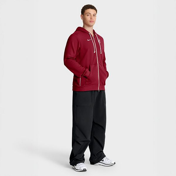 Мужская толстовка кардинал Stanford Cardinal 2025 sideline standard issue dri-fit с молнией Nike — фото 4